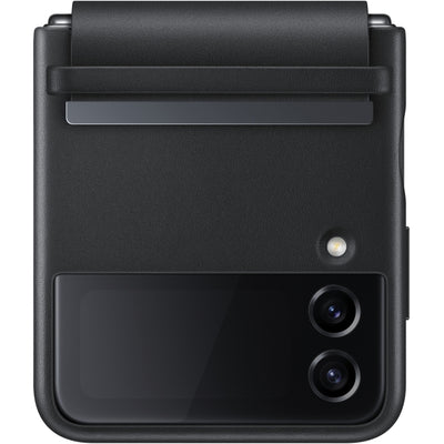 Samsung Ef-Vf721Lbegww Samsung Flap Leather Cover Galaxy Z Flip4 Black