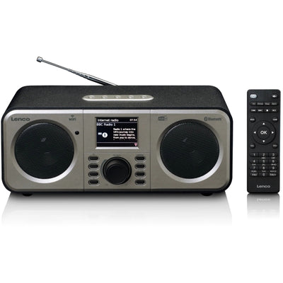 Lenco Dir-141Bk Lenco Internet Dab+ Bluetooth Radio Black/Silver