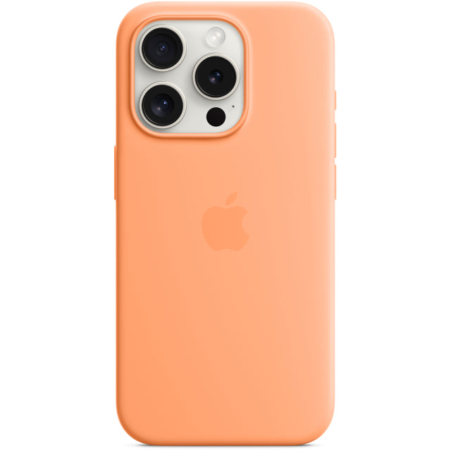 Apple Mt1H3Zm/A Apple Silicone Case With Magsafe Iphone 15 Pro Sorbet Orange