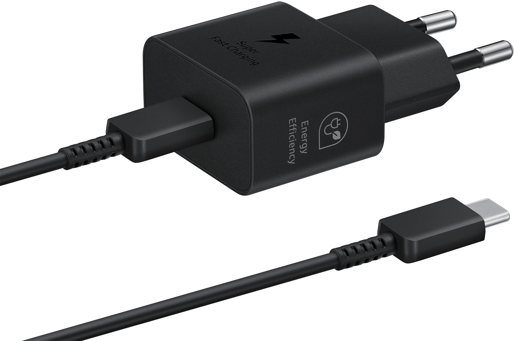 Samsung Ep-T2510Xbegeu Samsung Usb-C Pd Wall Charger 25W + Usb-C Cable Black Bulk