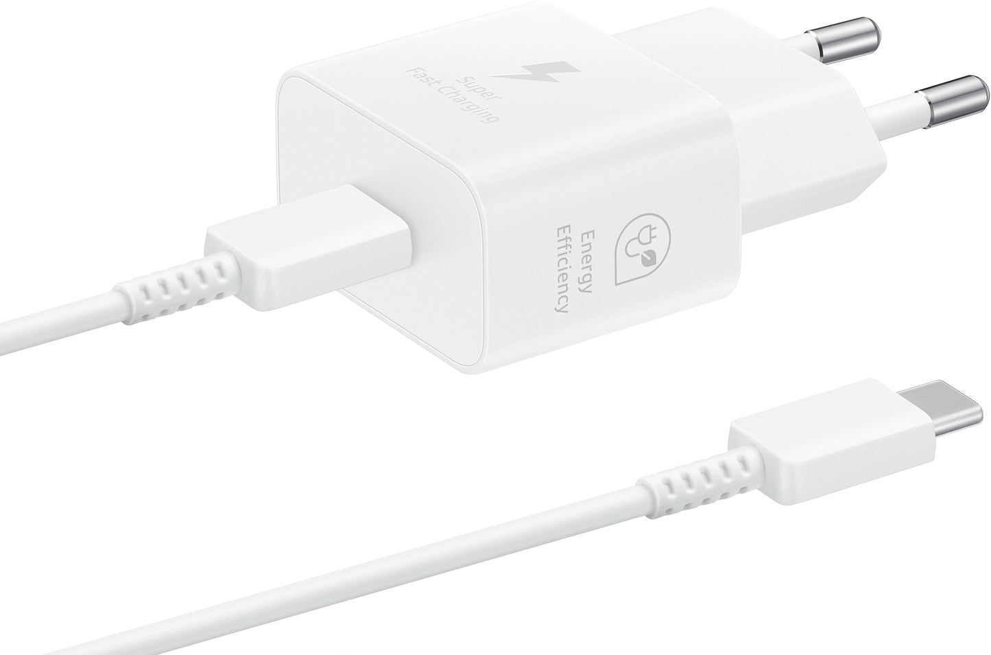 Samsung Ep-T2510Xwegeu Samsung Usb-C Pd Wall Charger 25W + Usb-C Cable White Bulk