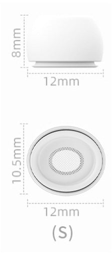 Xccess Silicon Replacement Ear Tips For Airpod Pro 1/2 Size S (1 Pair) White