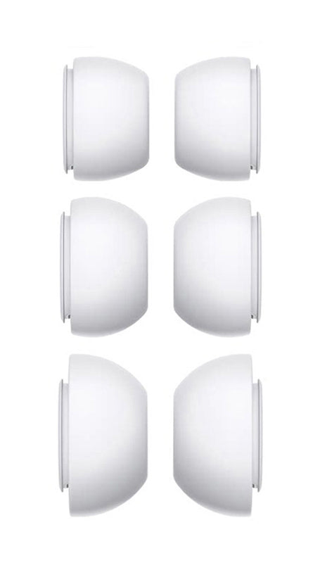 Xccess Silicon Replacement Ear Tips For Airpod Pro 1/2 Size S/M/L (3 Pair) White