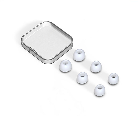 Xccess Silicon Replacement Ear Tips For Airpod Pro 1/2 Size S/M/L (3 Pair) White