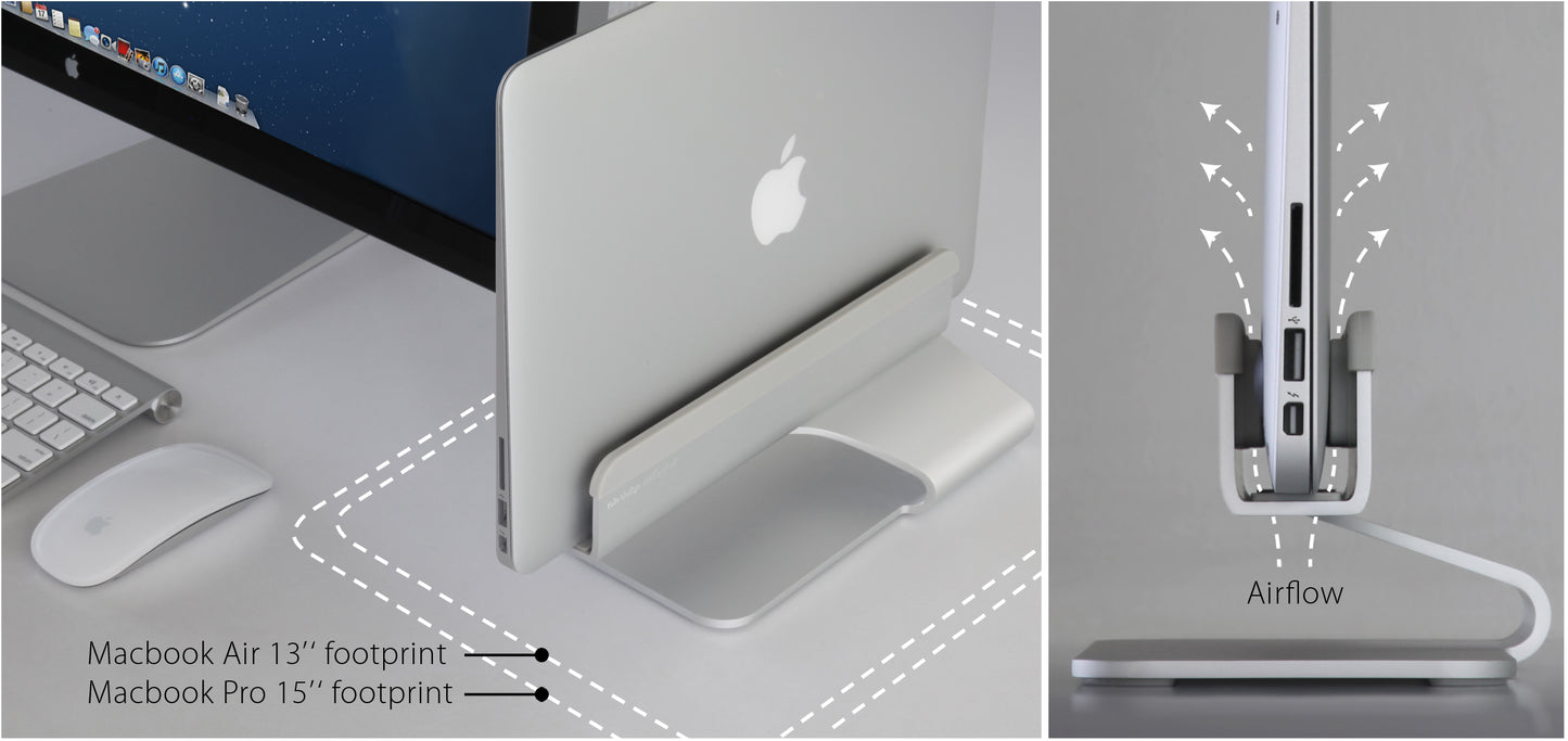 Rain Design Mtower Vertical Laptop Stand Space Grey