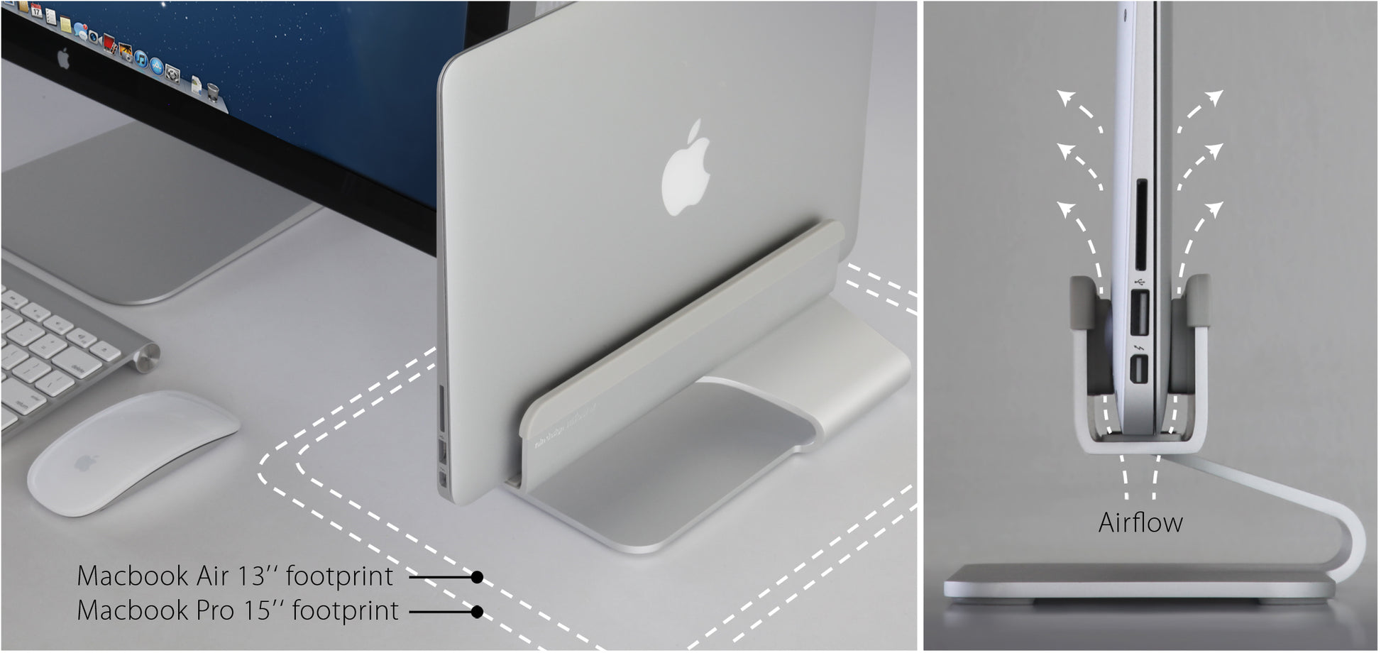 Rain Design Mtower Vertical Laptop Stand Space Grey