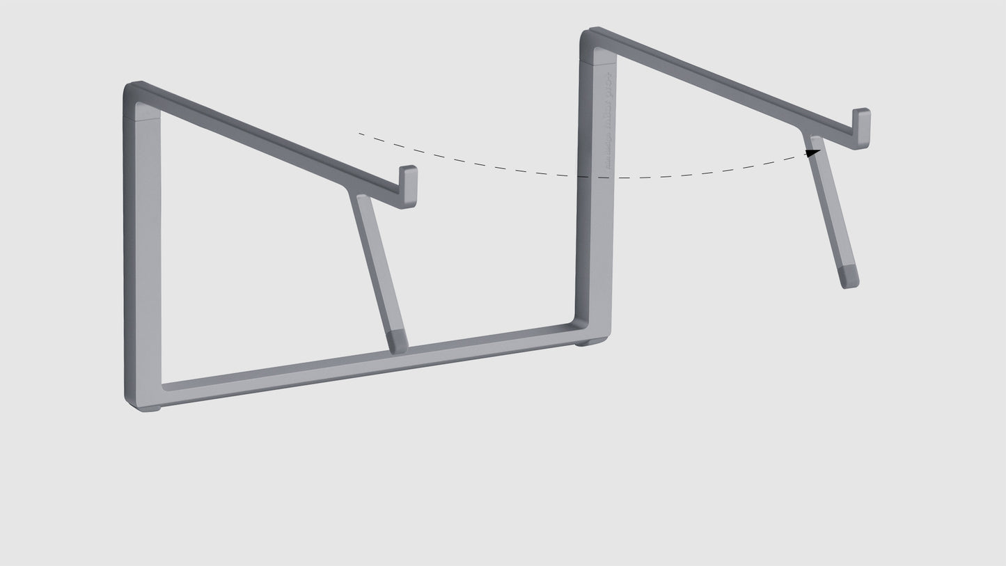Rain Design Mbar Pro+ Foldable Laptop Stand Silver