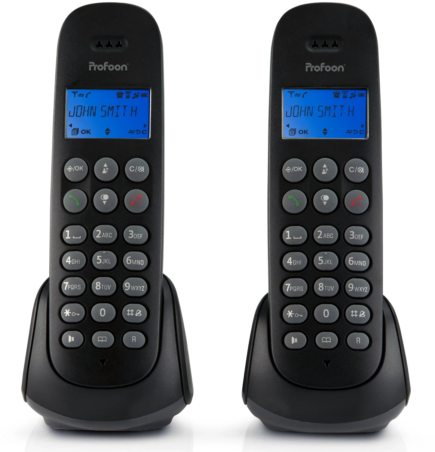 Profoon Pdx-320 Profoon Dect Telefoon Duo Black