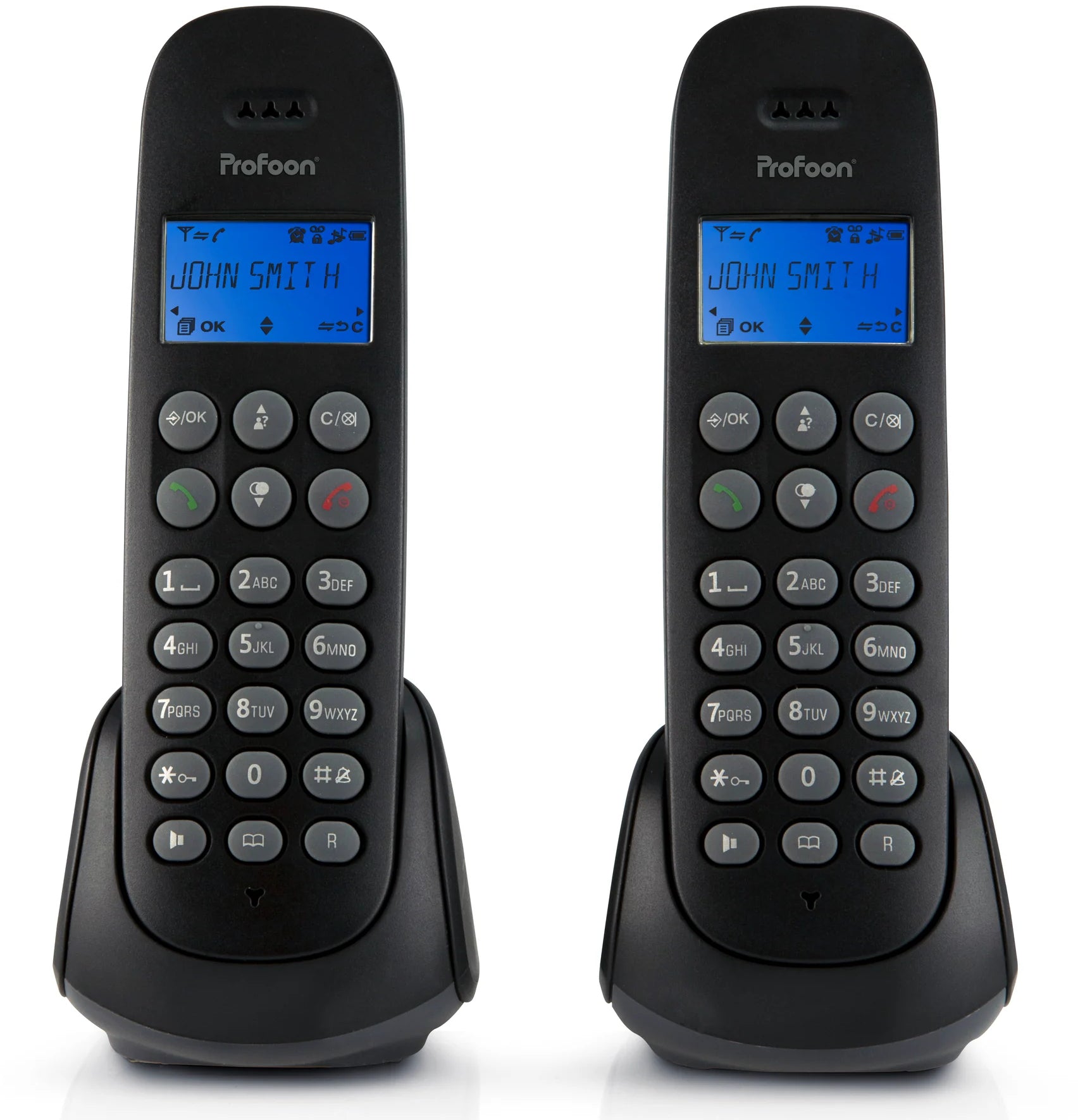 Profoon Pdx-320 Profoon Dect Telefoon Duo Black