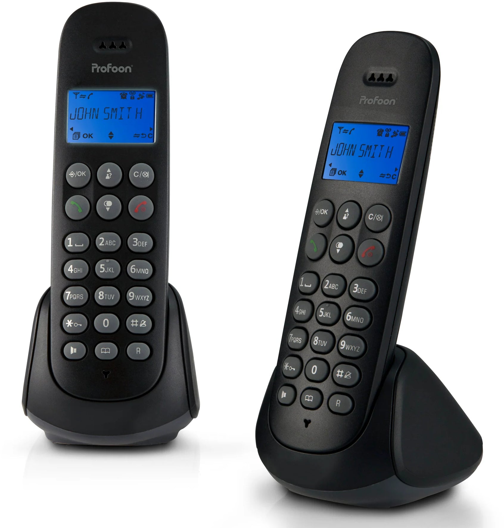 Profoon Pdx-320 Profoon Dect Telefoon Duo Black