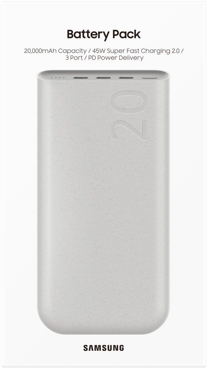 Samsung Eb-P4520Xuegeu Samsung Battery Pack 20.000 Mah 45W Beige