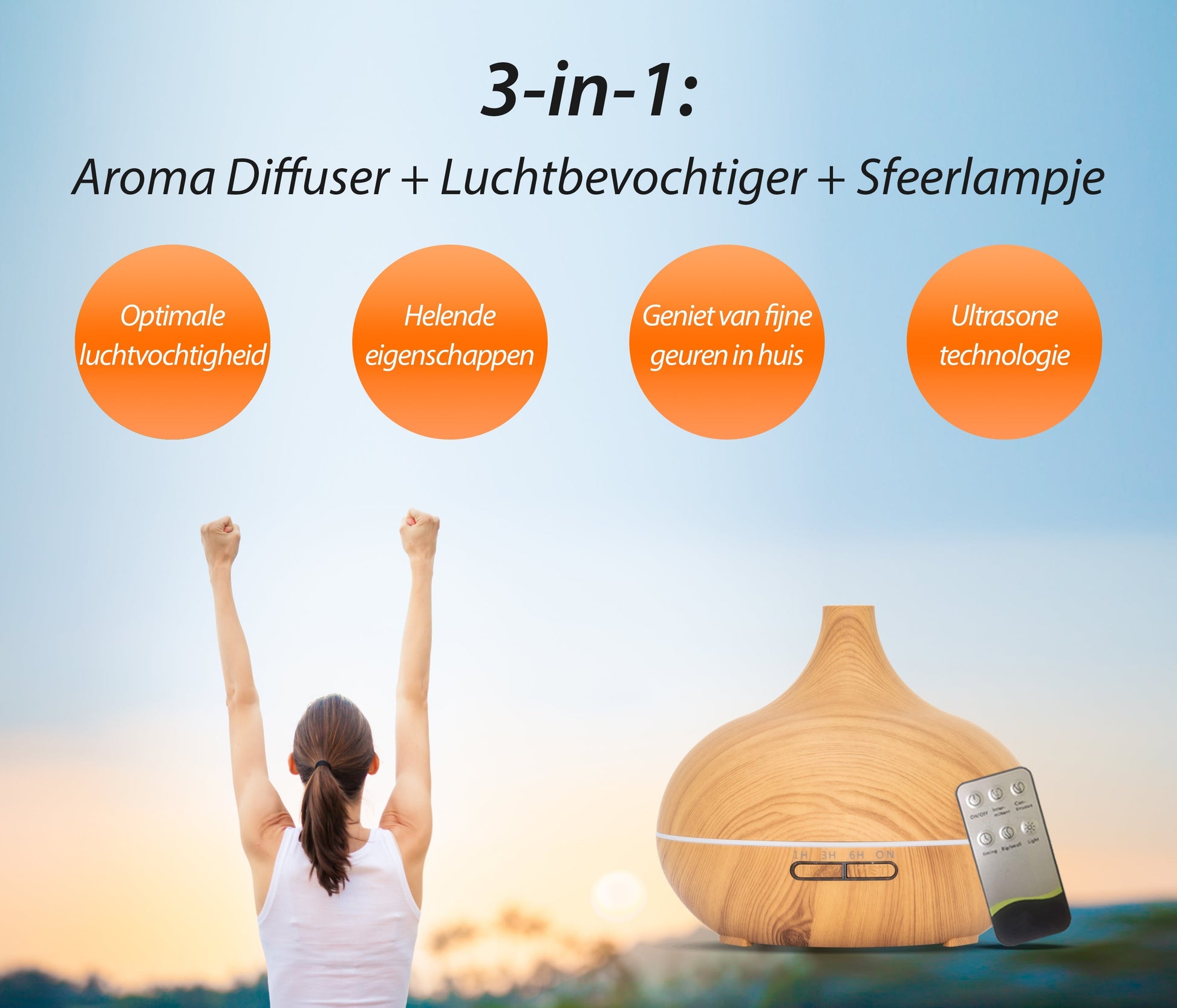 Essential Pro - Light Wood - Aroma Diffuser