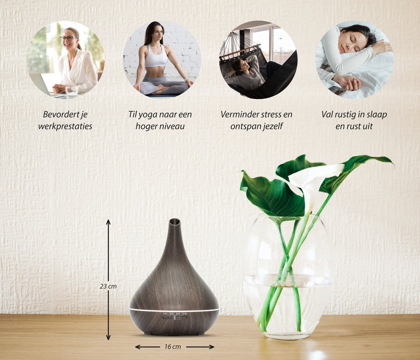 Lotus Pro - Dark Wood - Aroma Diffuser