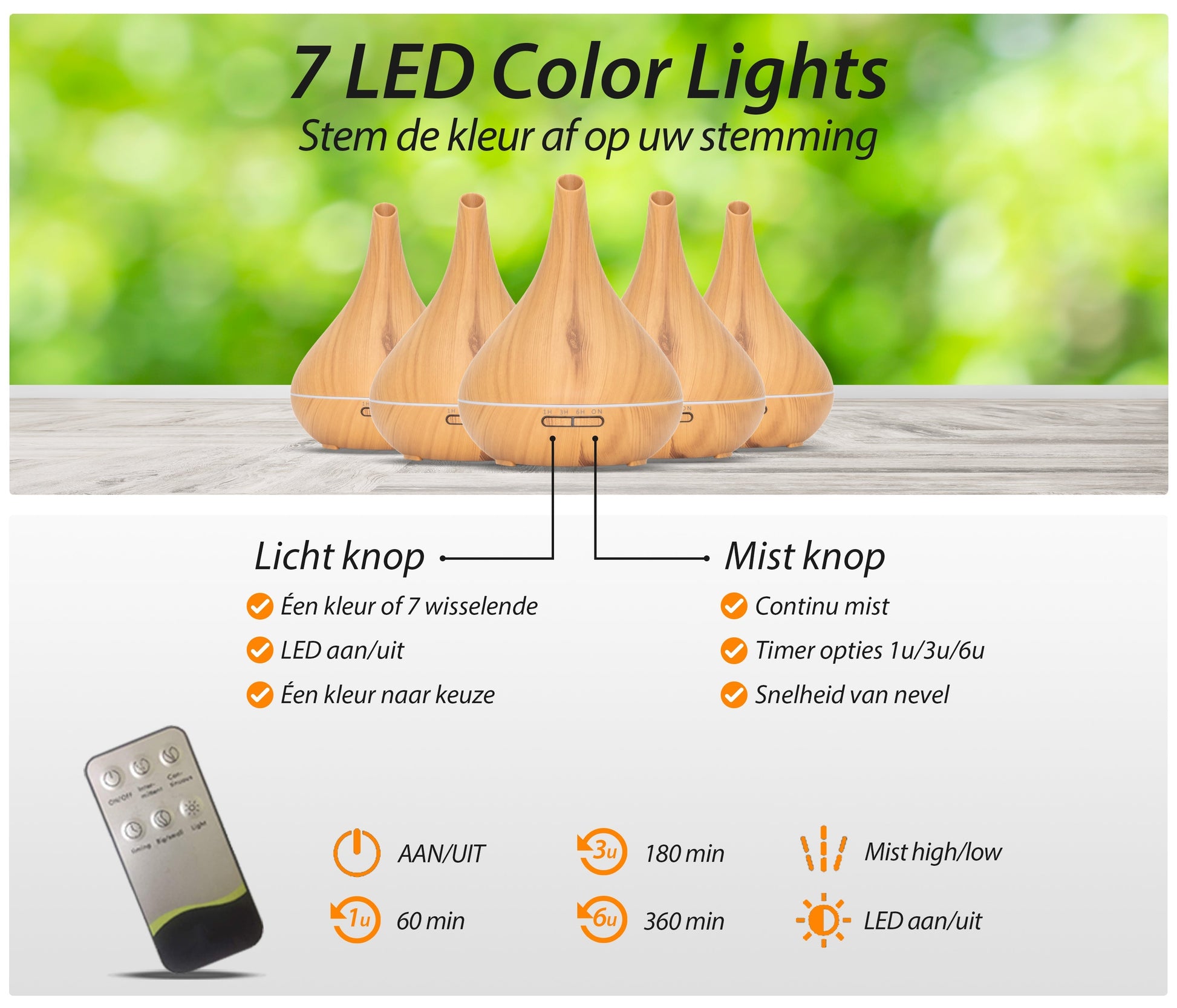 Lotus Pro - Light Wood - Aroma Diffuser