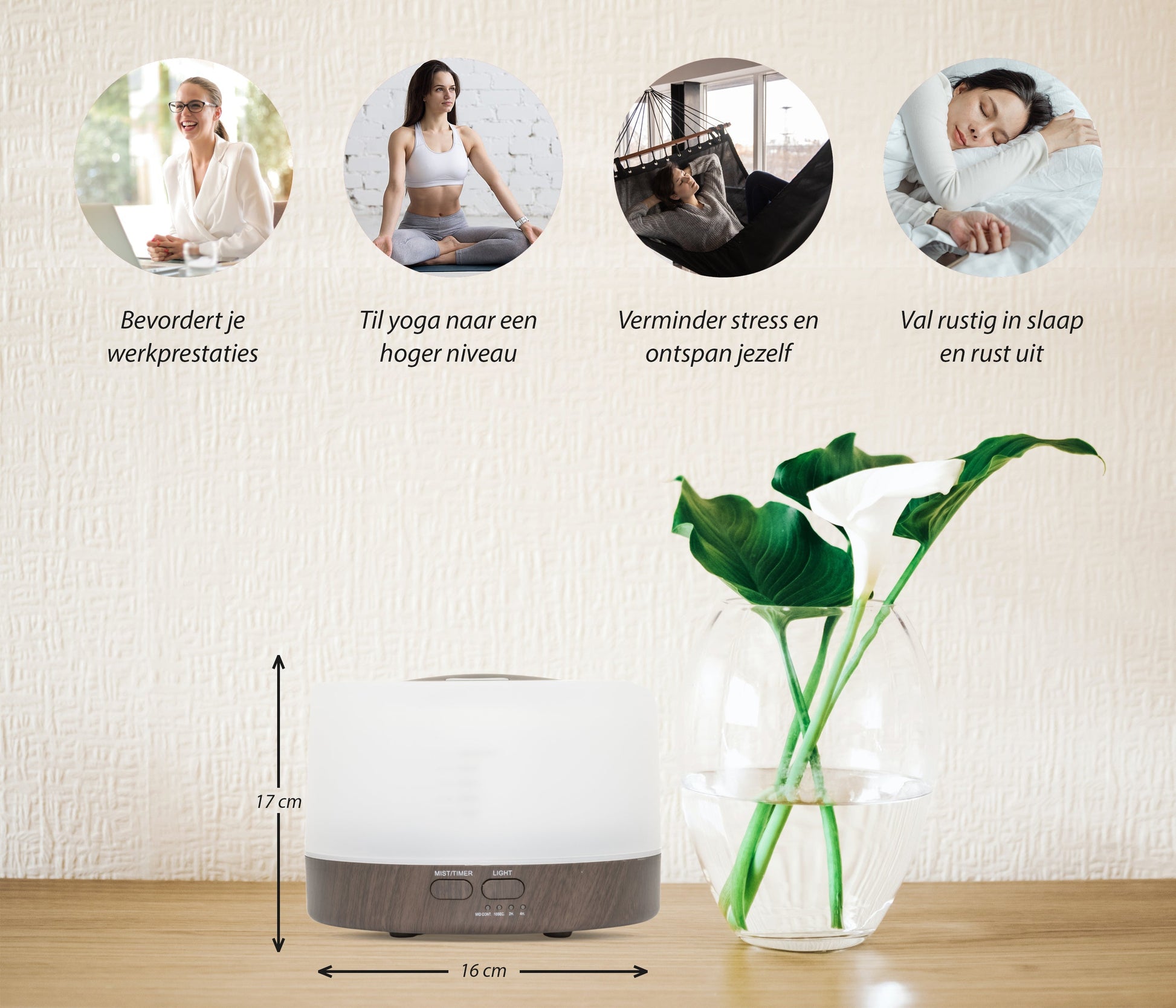 Happiness Pro - Dark Wood - Aroma Diffuser