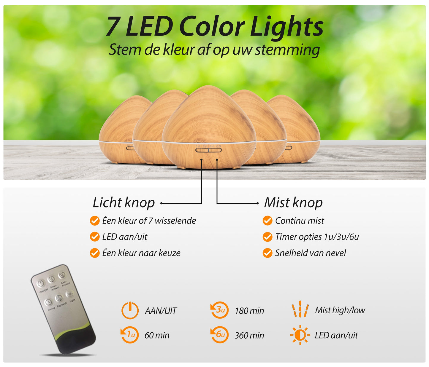 Zen Pro - Light Wood - Aroma Diffuser