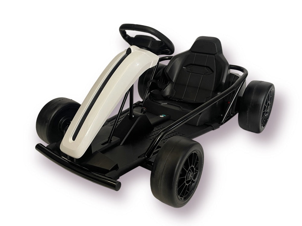 Drift Go Kart 24 Volt - Wit