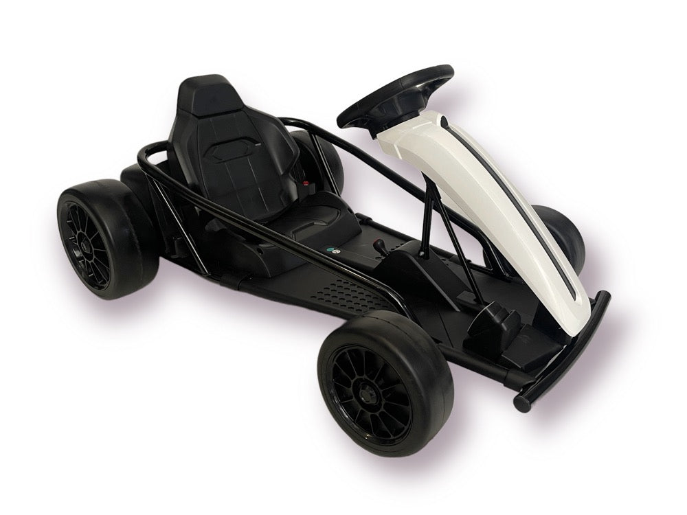 Drift Go Kart 24 Volt - Wit