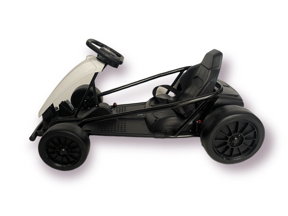 Drift Go Kart 24 Volt - Wit