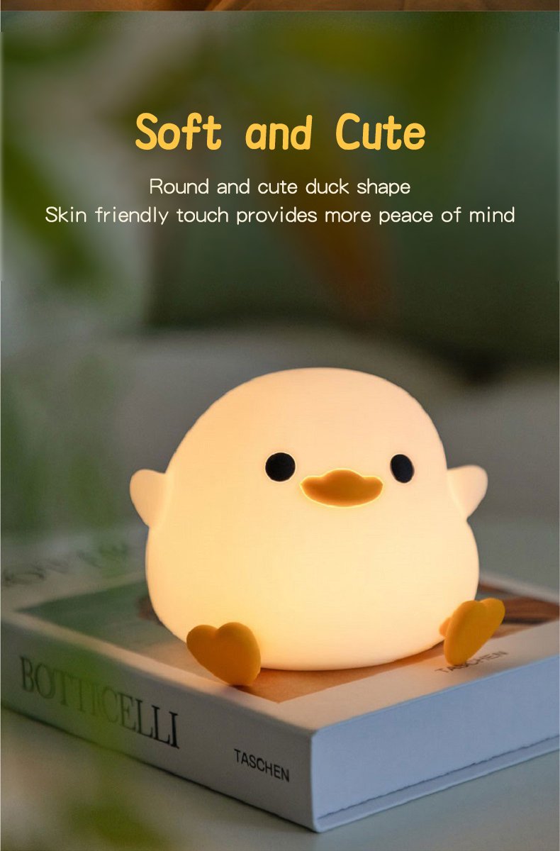 Doudou Duck Nachtlamp (USB oplaadbaar / 2 standen)