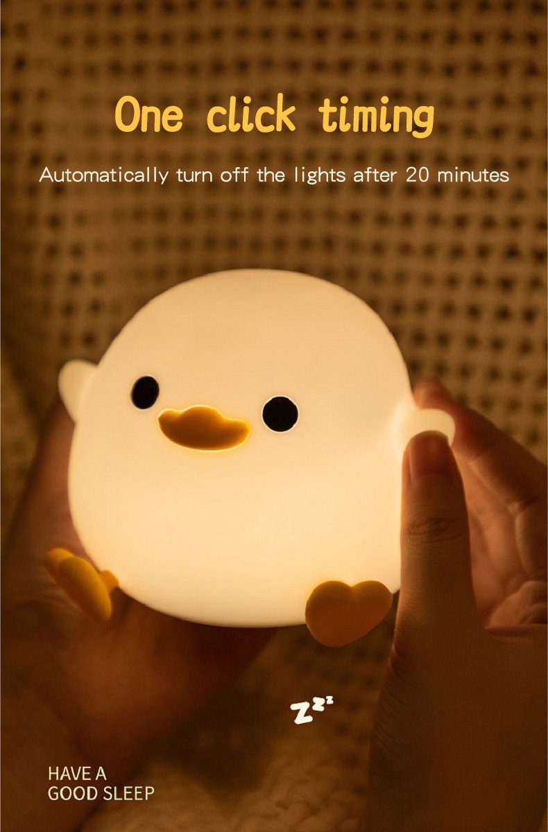 Doudou Duck Nachtlamp (USB oplaadbaar / 2 standen)