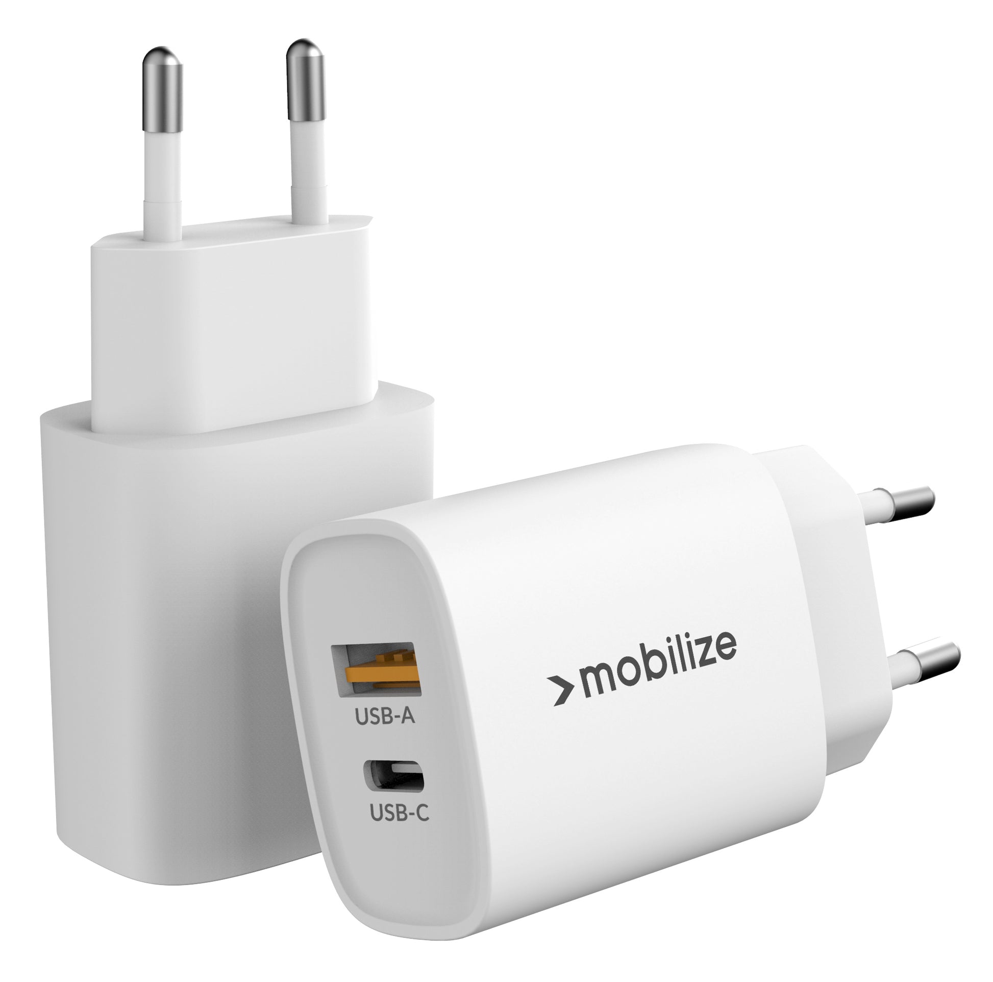 Mobilize Bulk Mobilize Wall Charger Usb-C + Usb 25W With Pd/Pps White (Bulk)