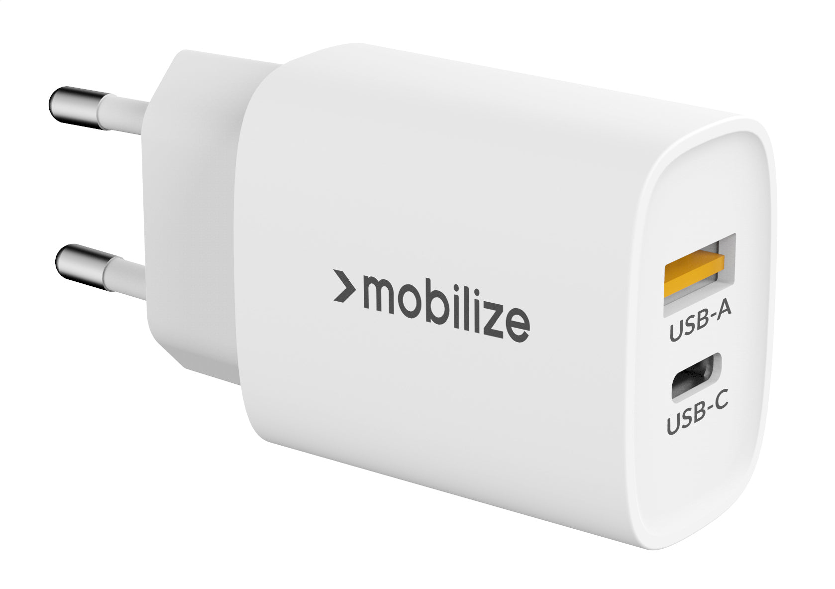 Mobilize Bulk Mobilize Wall Charger Usb-C + Usb 25W With Pd/Pps White (Bulk)