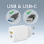 Mobilize Bulk Mobilize Wall Charger Usb-C + Usb 25W With Pd/Pps White (Bulk)