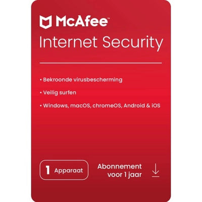 Afbeelding McAfee Internet Security 2023 | 1 Apparaat - 1 jaar | Windows - Mac - Android - iOS