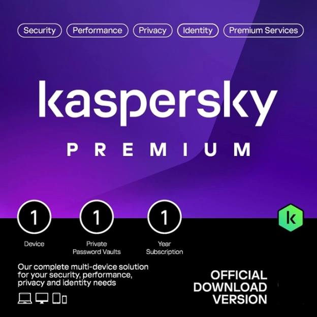 Afbeelding Kaspersky Premium | 1 Apparaat | 1 Jaar | Opvolger van Kaspersky Total Security