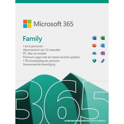 Afbeelding Microsoft 365 Family | 6 Gebruikers 1 jaar | Inclusief updates