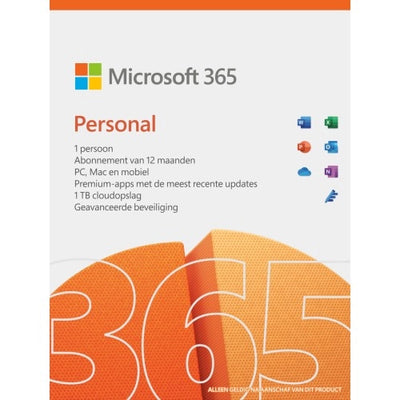 Afbeelding Microsoft 365 Personal | 1 Gebruiker 1 jaar | Inclusief updates