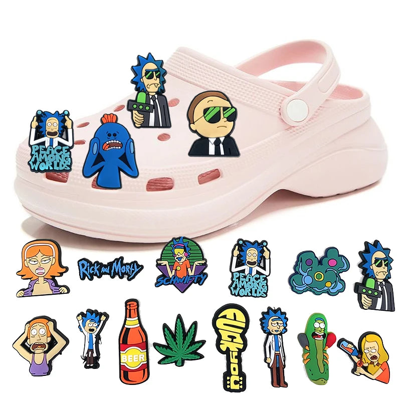 Rick And Morty PVC Croc Accessories