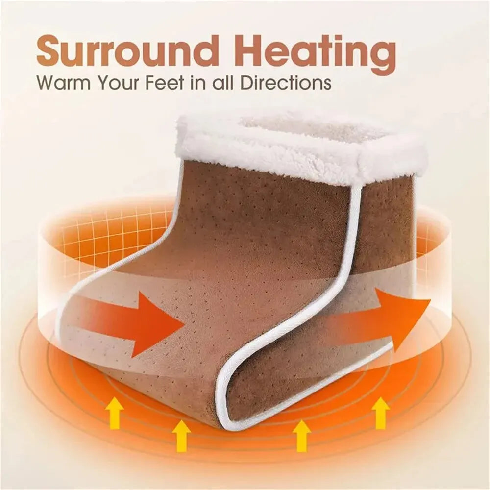 Electric Foot Heater 5 Modes Heating Control Setting Washable Heated Thermal Foot Warmer Massager Foot Care Pad Cushion