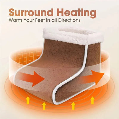Electric Foot Heater 5 Modes Heating Control Setting Washable Heated Thermal Foot Warmer Massager Foot Care Pad Cushion