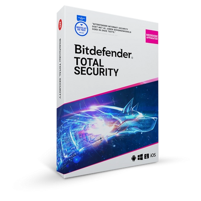 Afbeelding Bitdefender Total Security  | 10 Apparaten - 1 jaar | Windows - Mac - Android - iOS