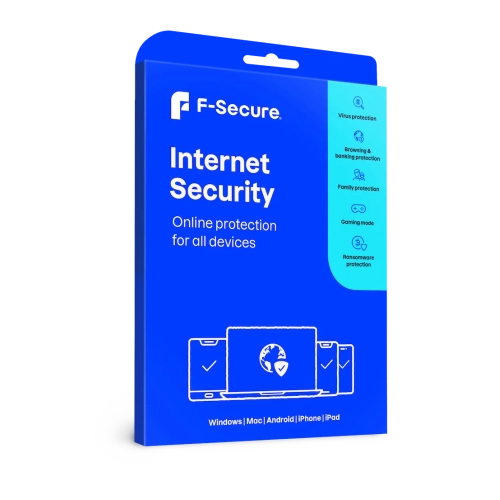 Afbeelding F-Secure Internet Security | 5 Apparaten | 1 Jaar | Windows - Mac - iOS - Android