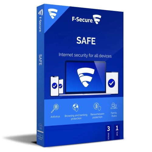 Afbeelding F-Secure Internet Security | 3 Apparaten | 1 Jaar | Windows - Mac - iOS - Android